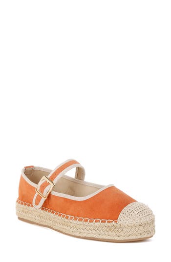 Rag & Co Bolean Espadrille Mary Jane Flat In Brown