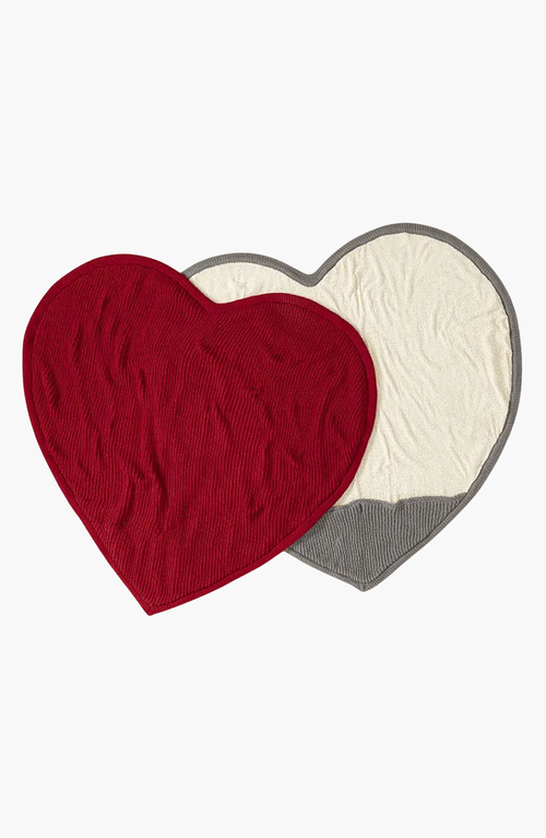 Uncommon Goods Snuggle Up Footsie Blanket In Cherry Red