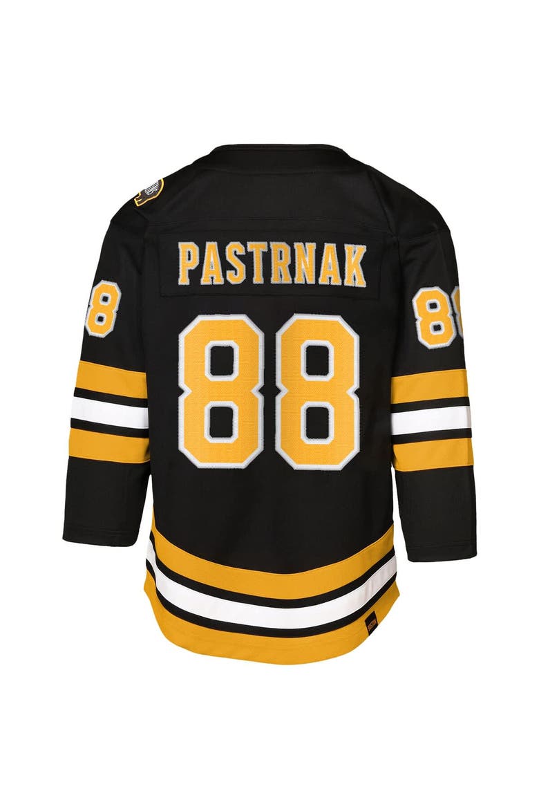 Youth David Pastrnak Black Boston Bruins Home Premier Player Jersey, Alternate, color, Black