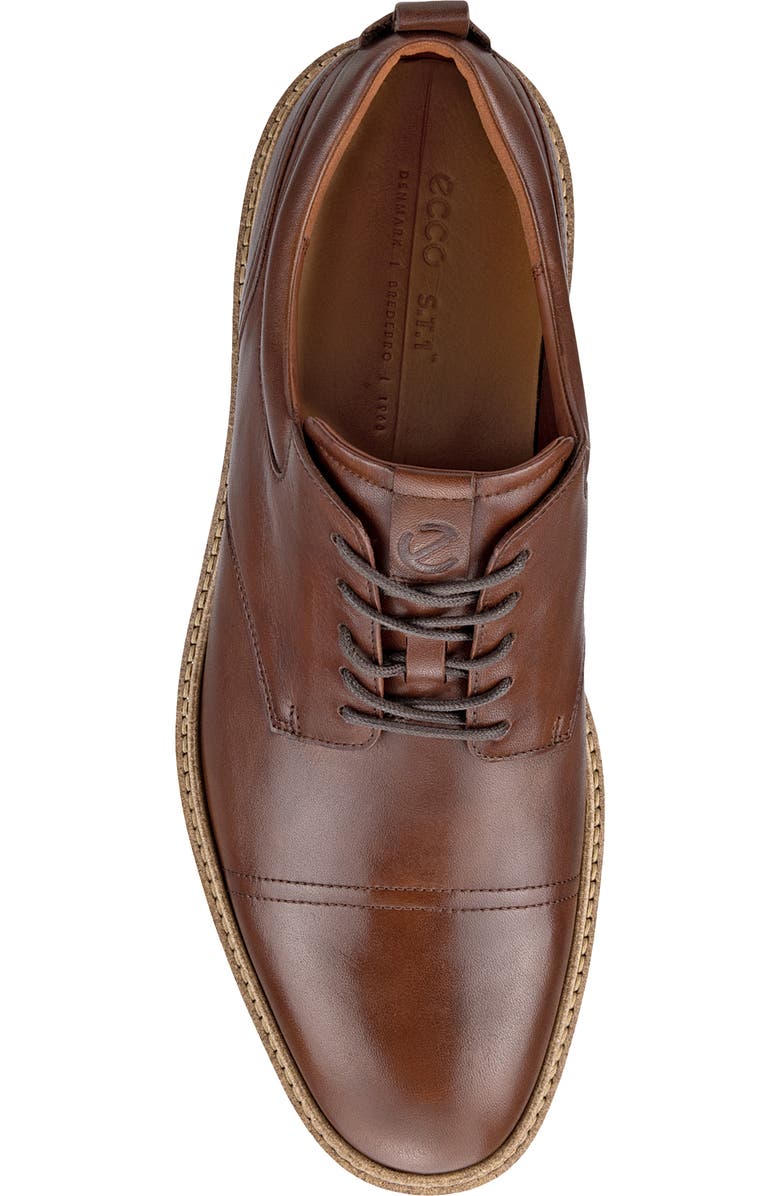 ECCO ST.1 Hybrid Cap Toe Derby, Alternate, color, Cognac