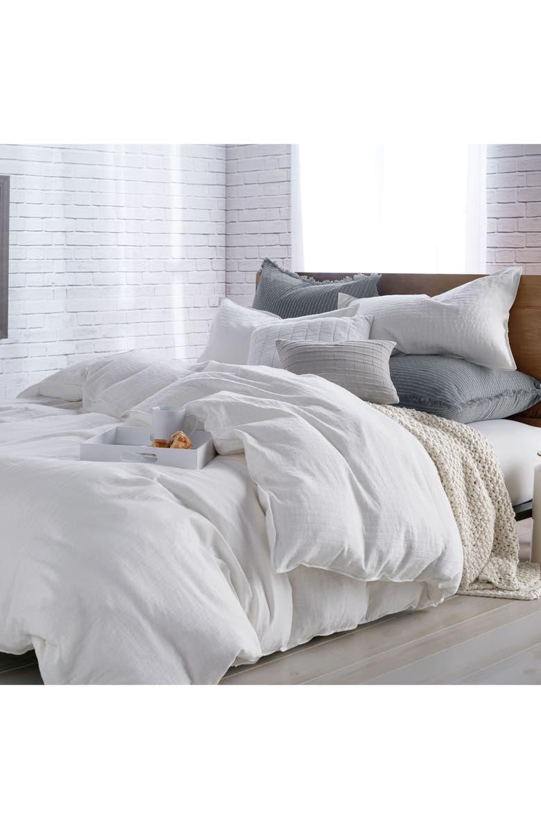 DKNY Pure PURE Comfy Duvet Cover, Main, color, White