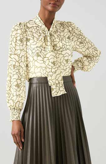 Penny Peony Tie Neck Top
