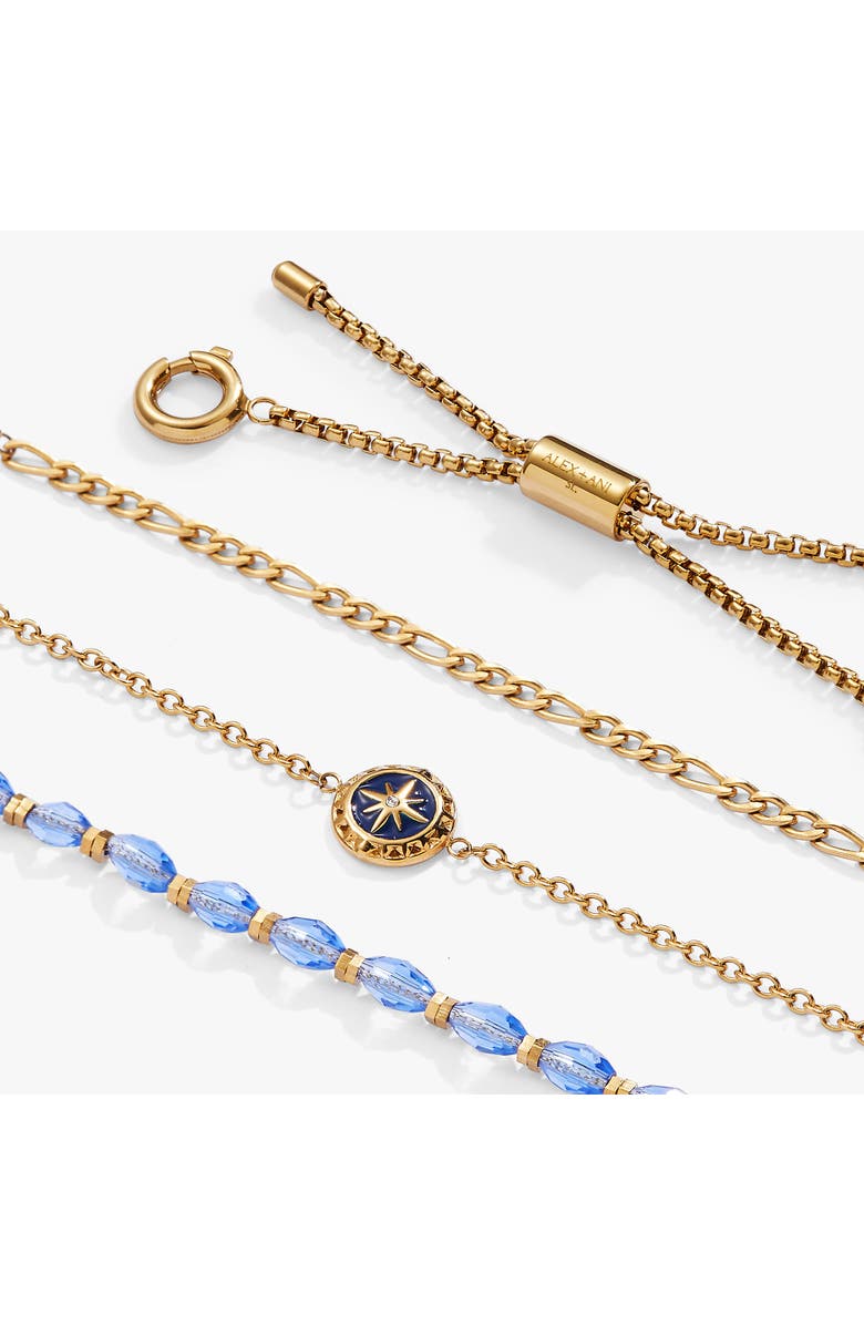 Alex and Ani Compass Stranded Bracelet Set, Alternate, color, Gold