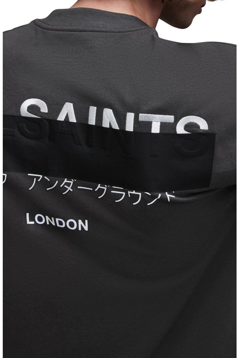 Redact Mock Neck Graphic T-Shirt, Alternate, color, WASHED BLACK