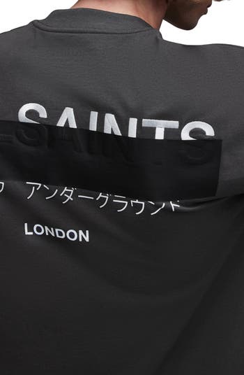 Redact Mock Neck Graphic T-Shirt