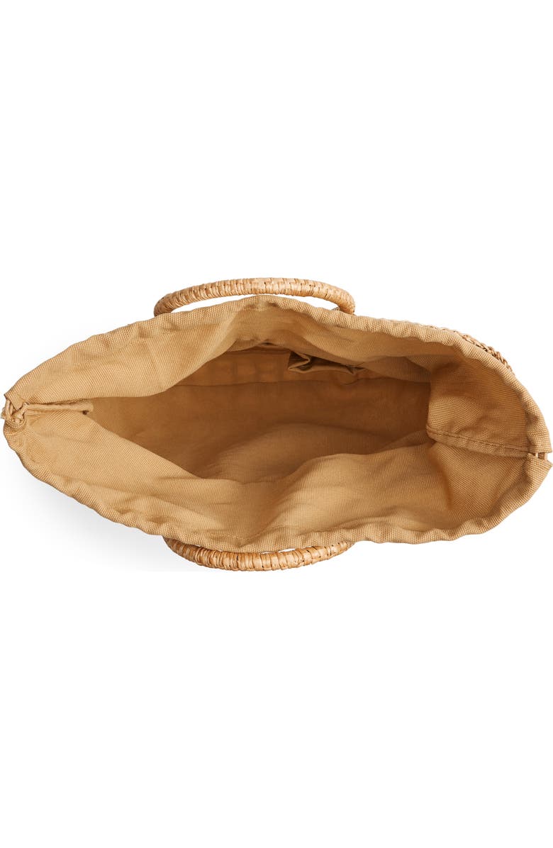 Malibu Skye Woven Straw Satchel, Alternate, color,