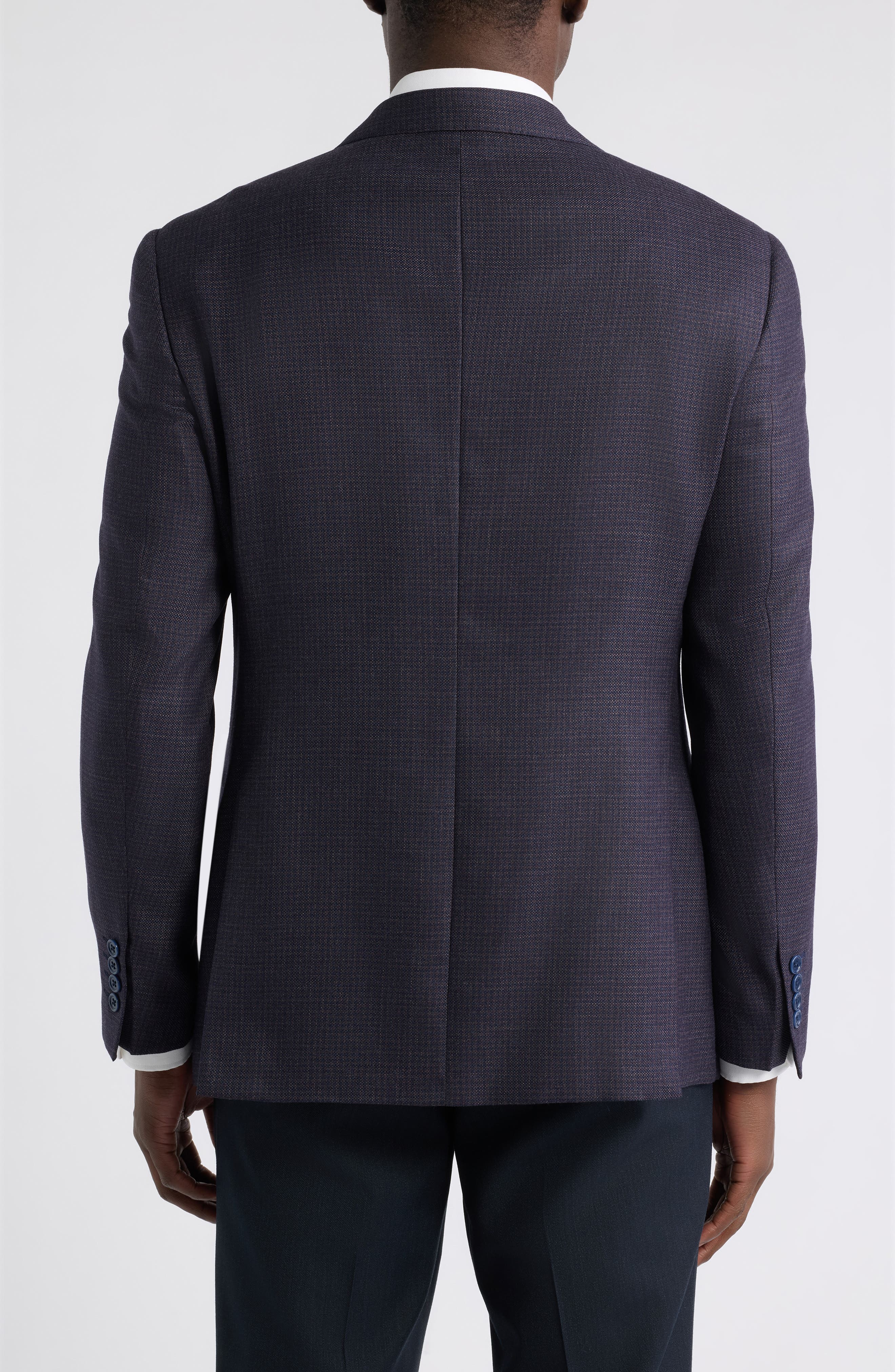 Emporio Armani Micro Box Virgin Wool Sport Coat (Men) | Nordstrom