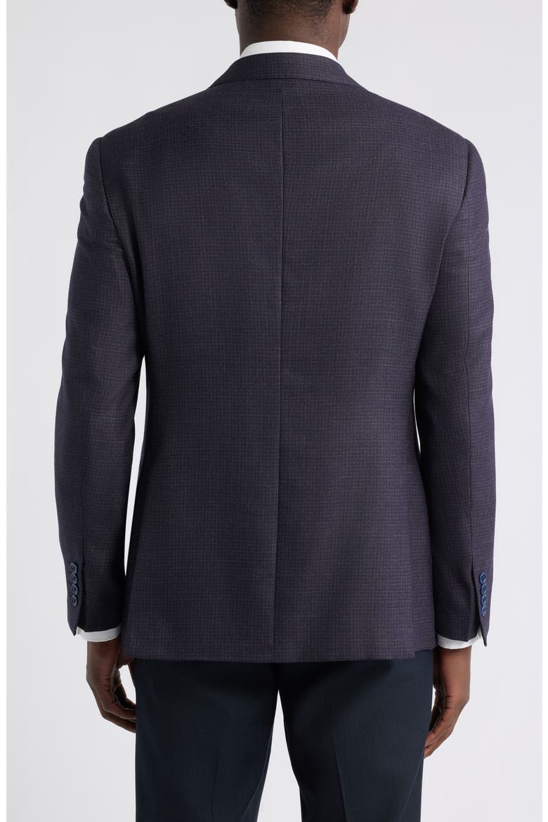 Micro Box Virgin Wool Sport Coat, Alternate, color, NAVY