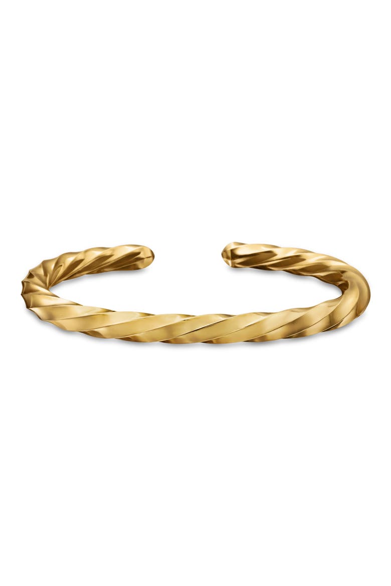 Cable Edge® Cuff Bracelet in 18K Yellow Gold, 5.5mm, Alternate, color, 18K GOLD RECYCLED