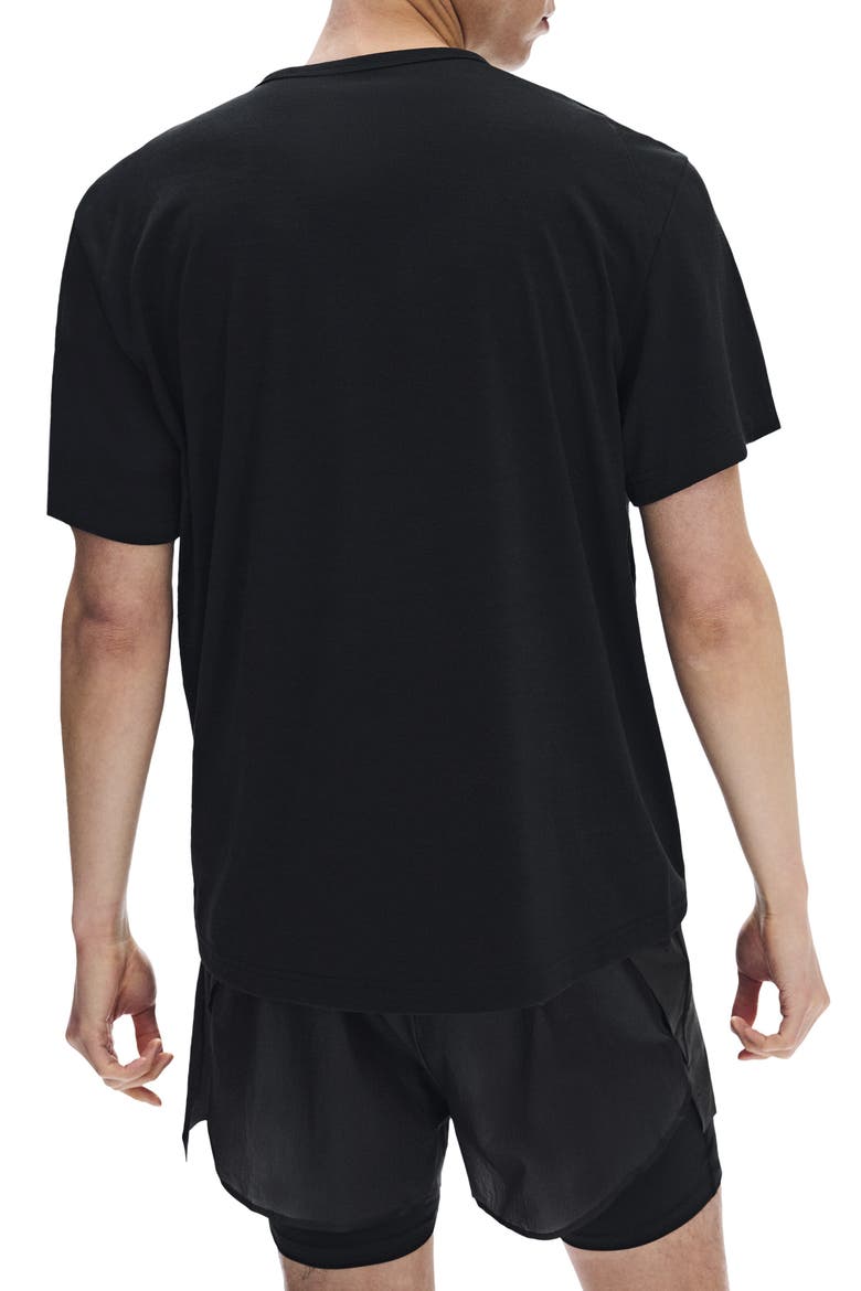 x PAF Run-T Performance Running T-Shirt, Alternate, color, BLACK