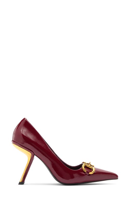 Jeffrey Campbell Estella-cb Pointed-toe Pumps In Cherry Red Crinkle Patent