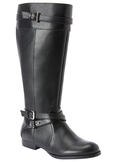 The Janis Tall Wide Calf Leather Boot (Wide Widths Available)
