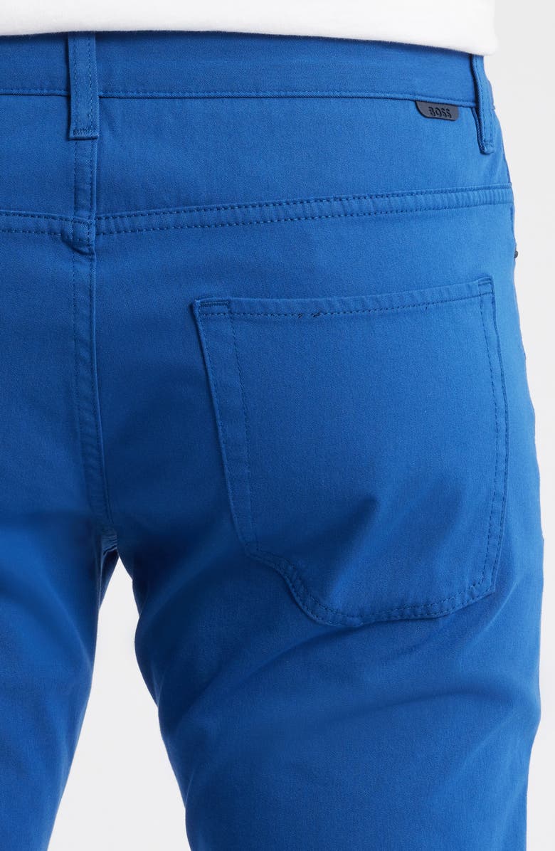 BOSS Delaware Slim Fit Five Pocket Pants, Alternate, color, Open Blue