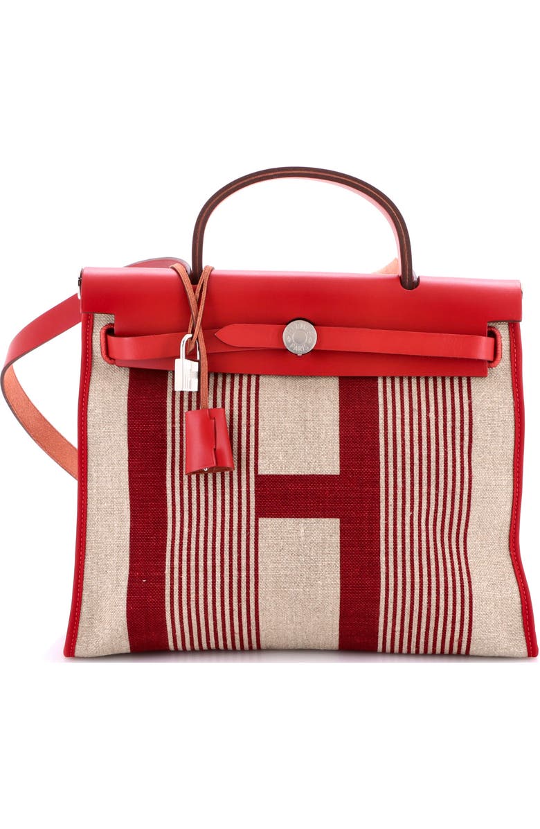 Pre-Owned Hermes Herbag Zip H Vibration Toile and Leather 31, Main, color,