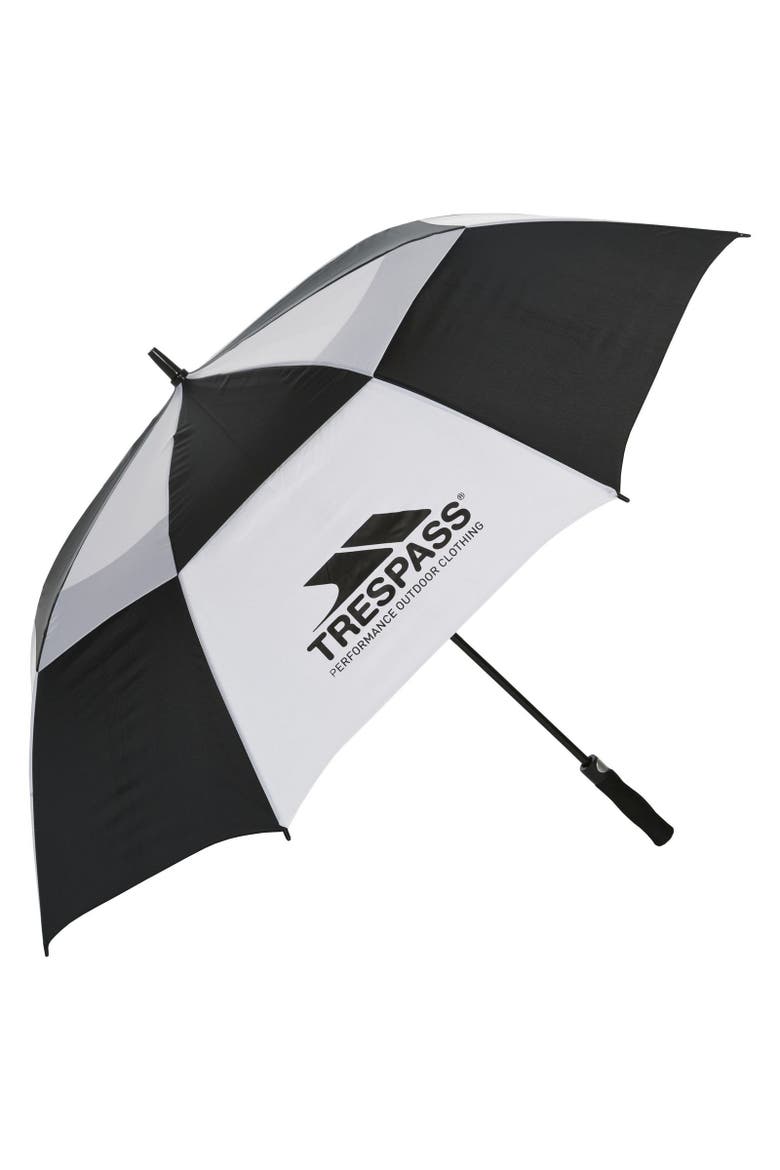 Catterick Automatic Umbrella, Main, color, Black and White