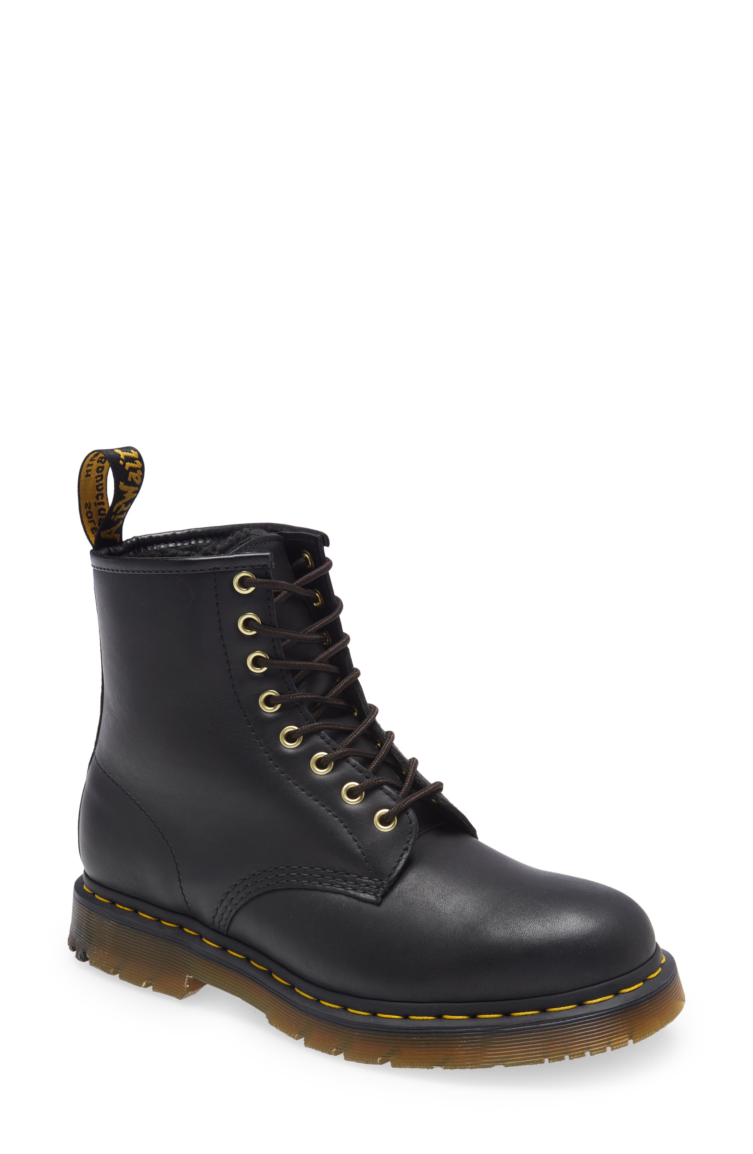 Dr. Martens 1460 Blizzard Waterproof Boot, Main, color, Black