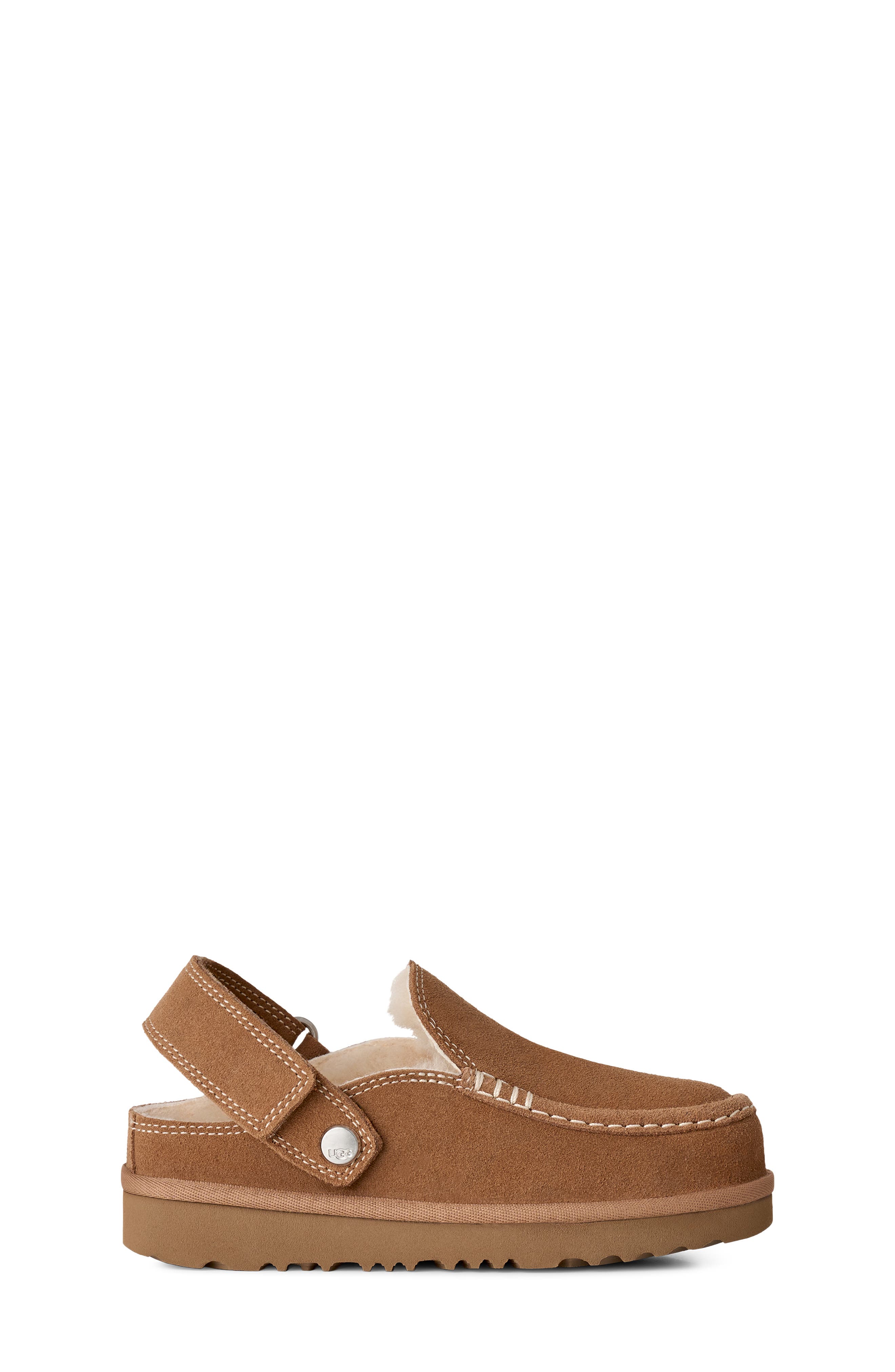 Kids' Goldenstar Evelina Genuine Sheepskin Lined Clog, Alternate, color, CHESTNUT