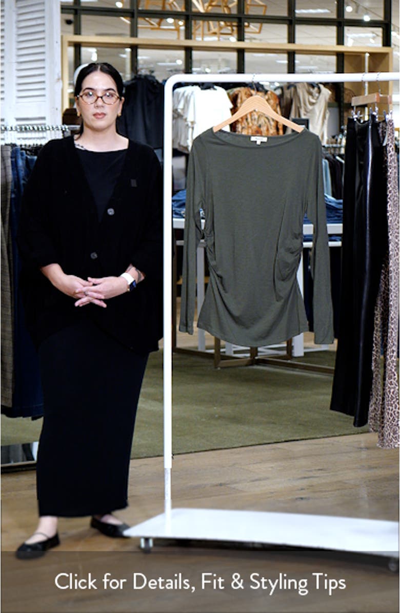 Ruched Long Sleeve Top, sales video thumbnail