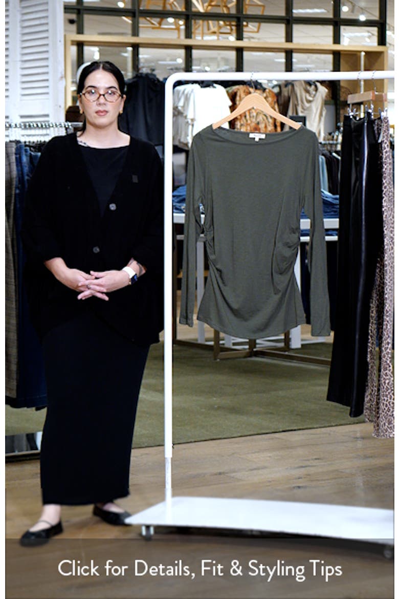 Ruched Long Sleeve Top video