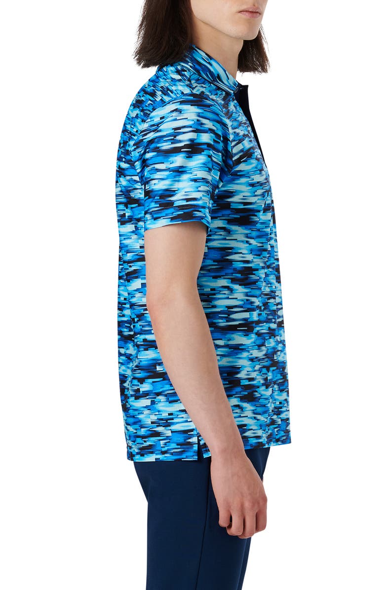 Bugatchi Hendrix Digital Abstract Print Cotton Polo, Alternate, color, 