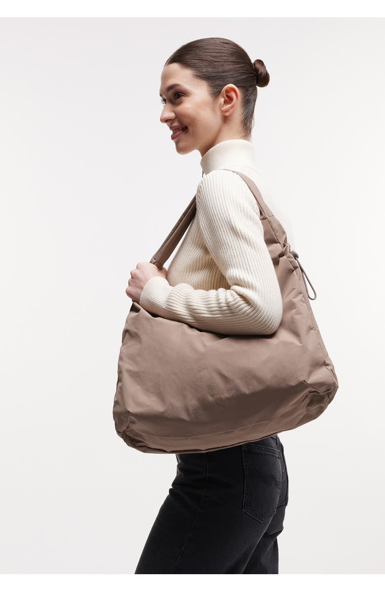 GOT BAG Mellow Bag Recycled Nylon Slouchy Hobo, Alternate, color, Oyster