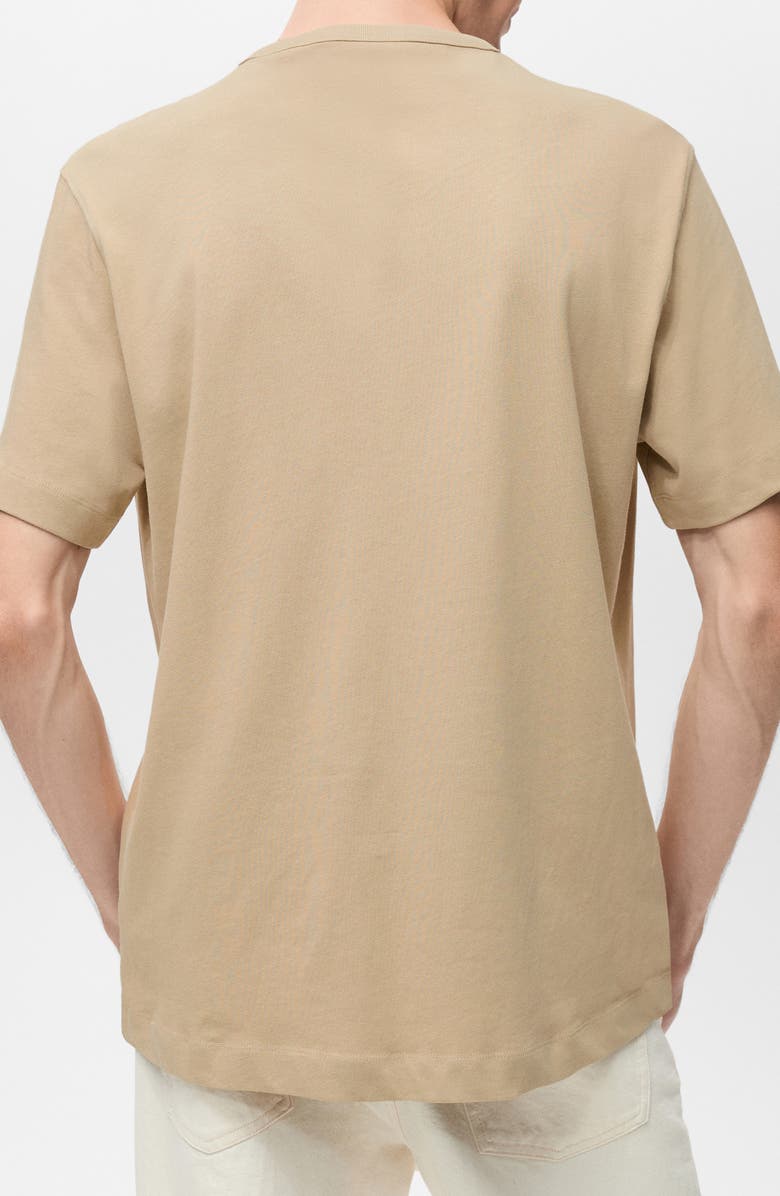 MANGO MVP Embroidered Graphic T-Shirt, Alternate, color, Beige