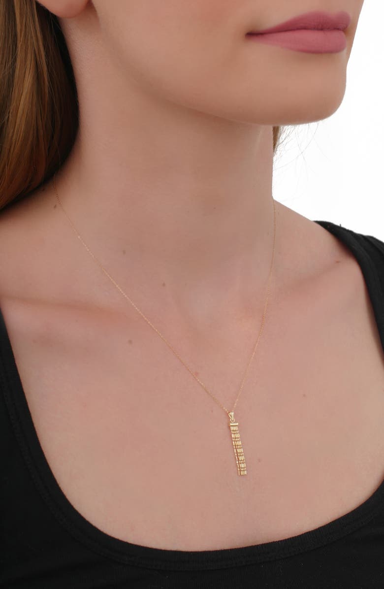 Bony Levy 14K Gold Fringe Pendant Necklace, Alternate, color, 