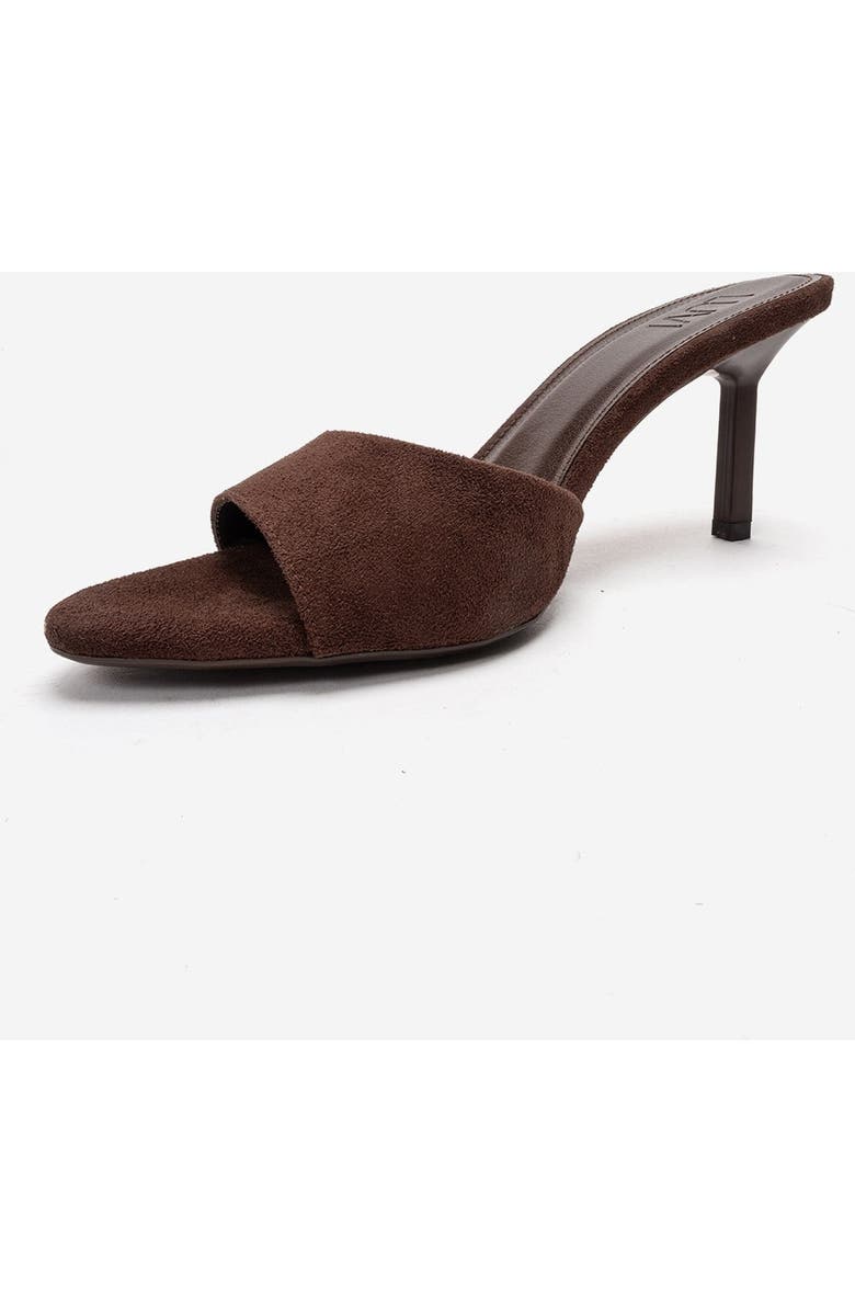 Prologue Shoes Varelan Stiletto Sandal, Alternate, color, Brown Suede