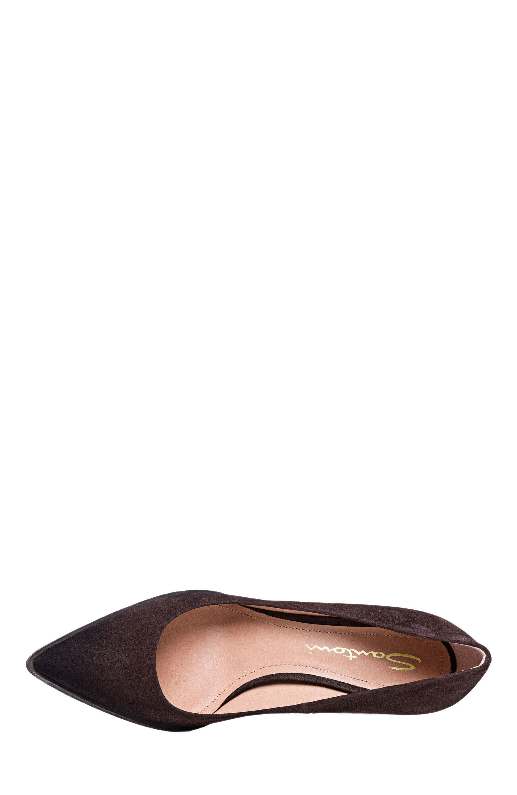 Santoni Women's suede high-heel pump, Alternate, color, 