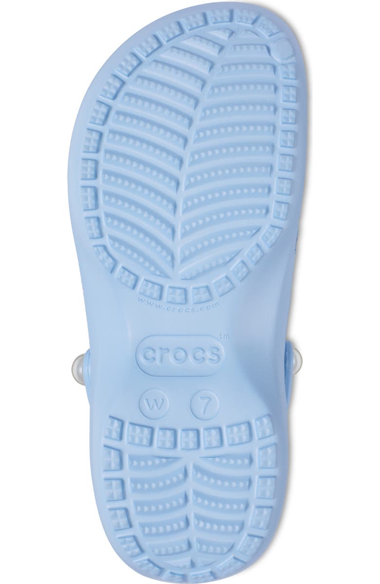 CROCS Faux Pearl Platform Clog, Alternate, color, Blue Calcite