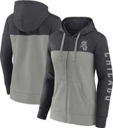 FANATICS Women's Fanatics Branded Heather Charcoal/Gray Chicago White Sox City Ties Hoodie Full-Zip Sweatshirt