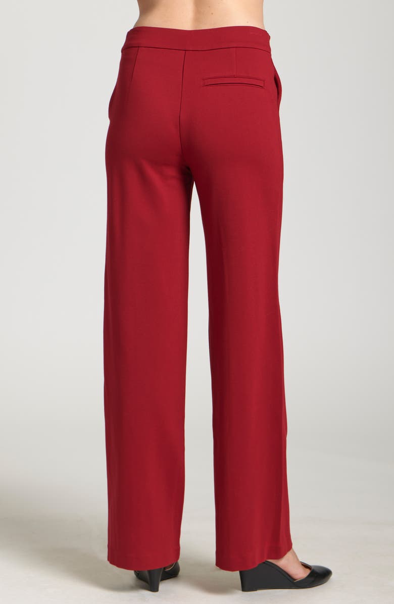 APNY Pintuck Pleat Pants, Alternate, color, Cherry