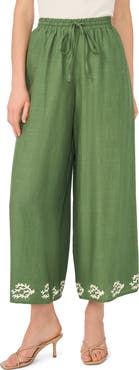 Parker Leaf Print Hem Pants