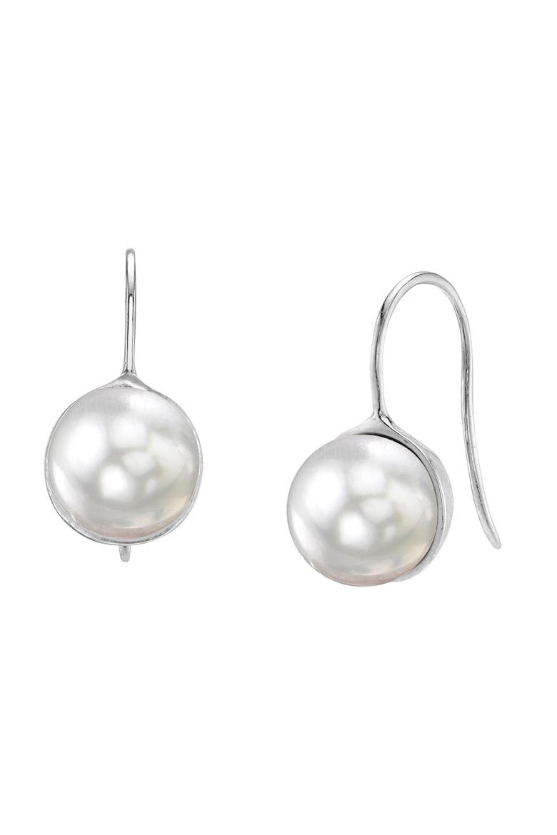 White South Sea Pearl Harriett Earrings, Main, color, White Gold
