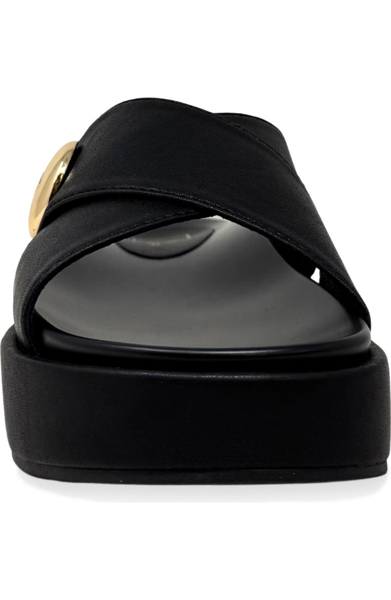 SHUSHOP Katie Platform Slide Sandal, Alternate, color, Black