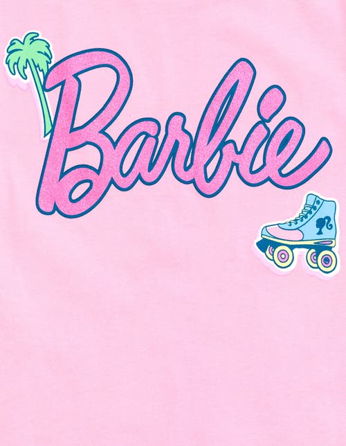 Barbie T-shirt & Chambray Shorts Set In Pink