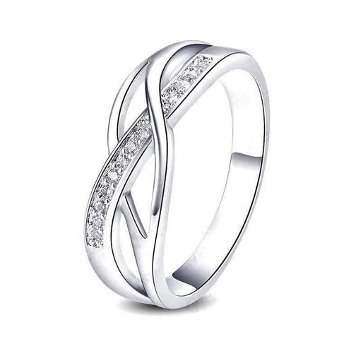 Crystal Braided Ring