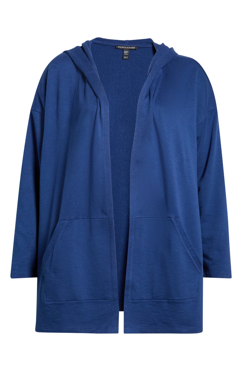 Eileen Fisher Organic Cotton Hooded Jacket, Alternate, color, Deep Dive