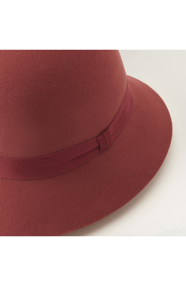 Helen Kaminski Etta Conscious Merino Wool Hat, Alternate, color, Deep Rust