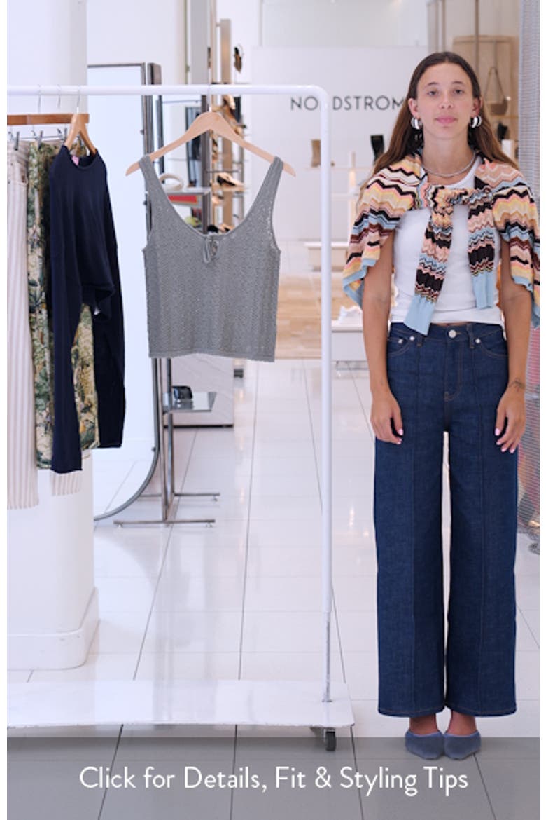 Eleni Pointelle Sweater Tank video