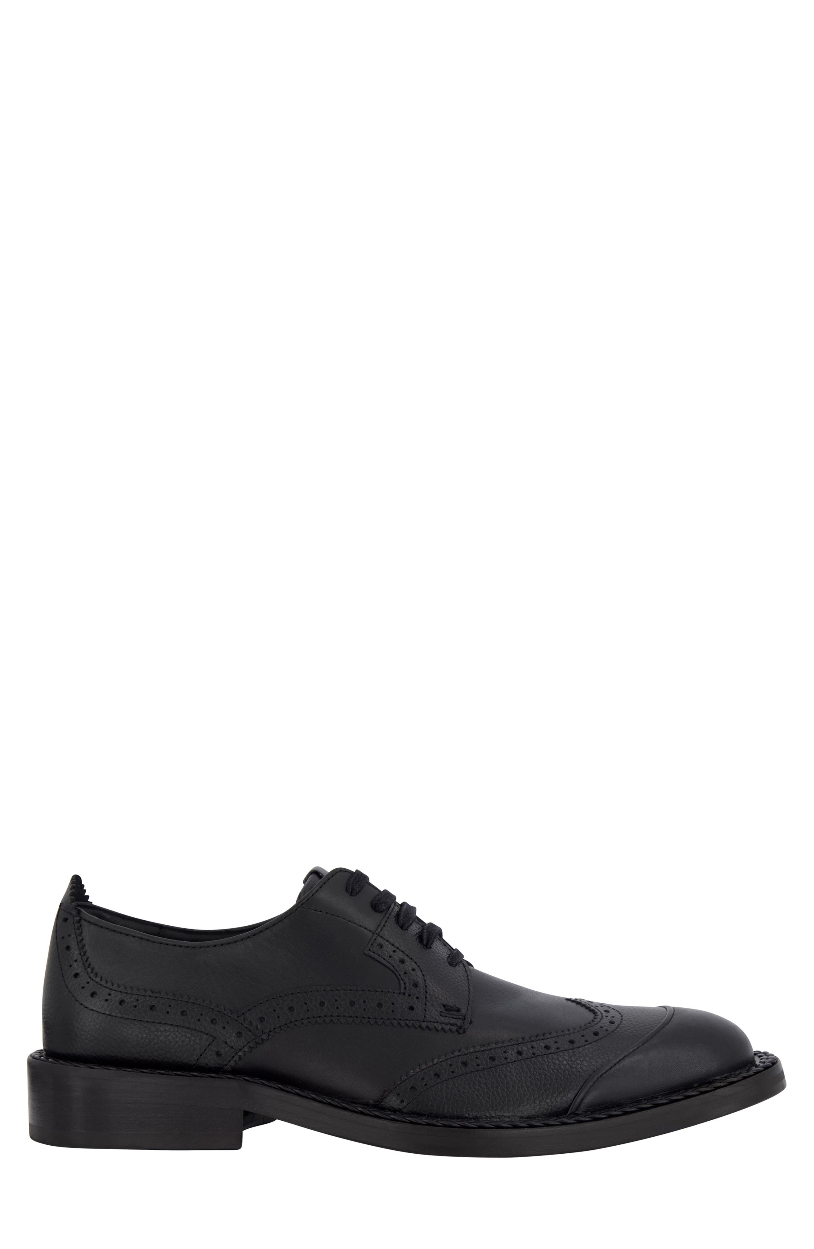 KARL LAGERFELD PARIS Cap Toe Wingtip Derby, Alternate, color, Black