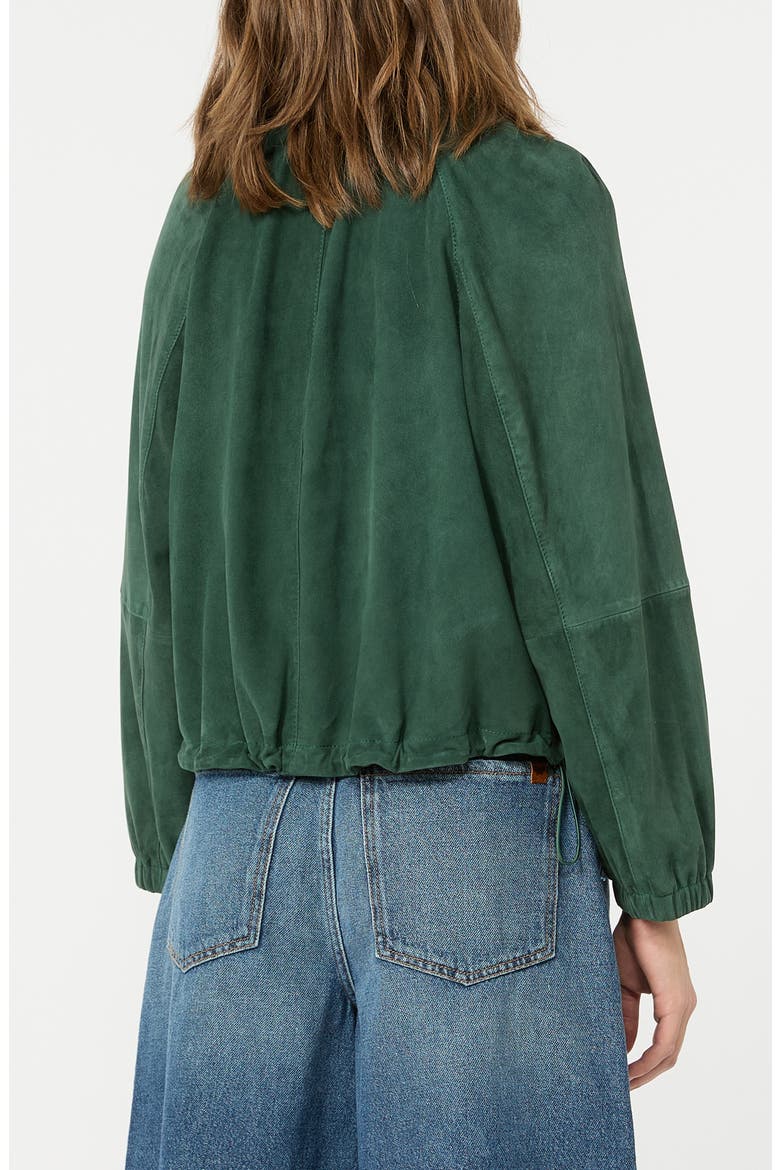 Zuppa Suede Jacket, Alternate, color, DARK GREEN