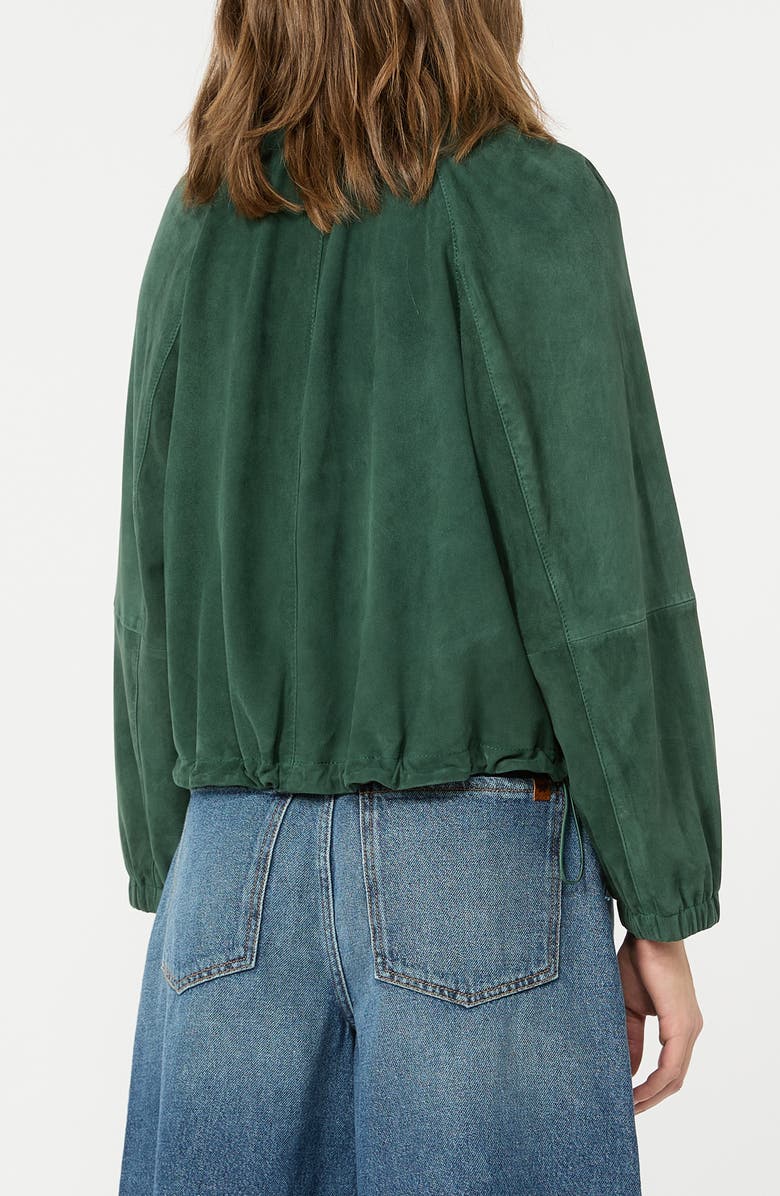 Weekend Max Mara Zuppa Suede Jacket, Alternate, color, Dark Green