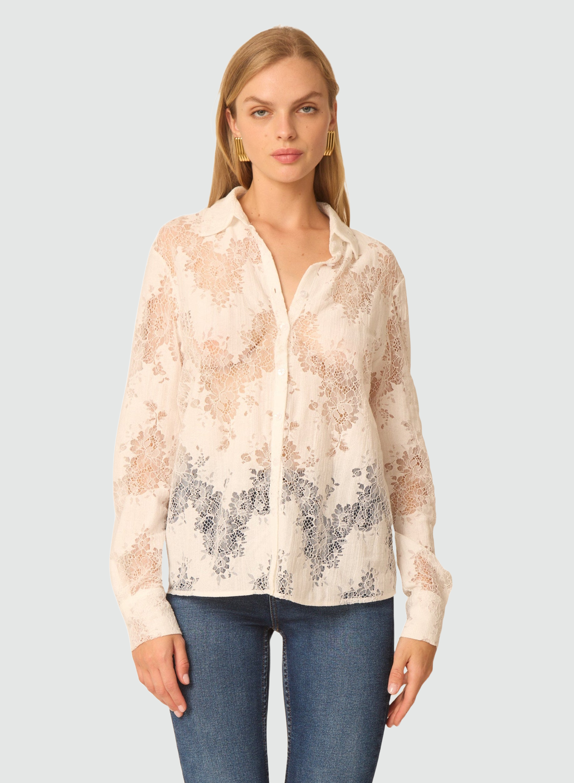 selected Cotton white lace