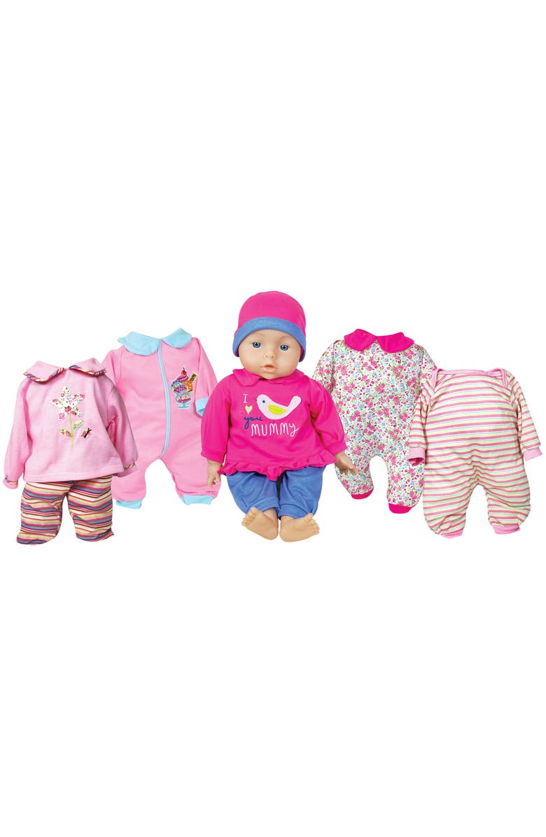Lissi 18 Inch Talking Baby Doll Set, Pink & Blue I Love You Mummy Shirt, Main, color, Multicolored