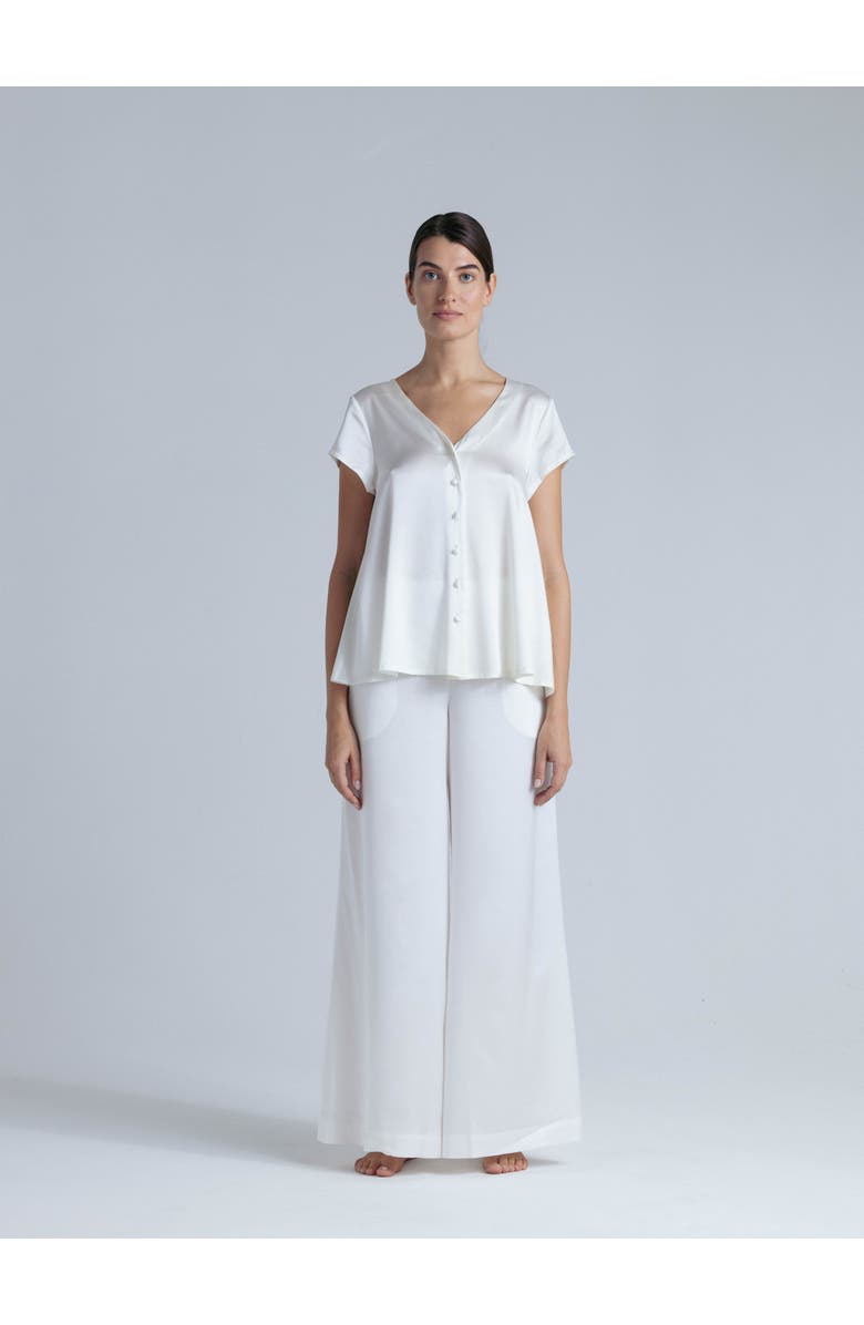 Alas Silk Short Sleeve Shirt, Alternate, color, 