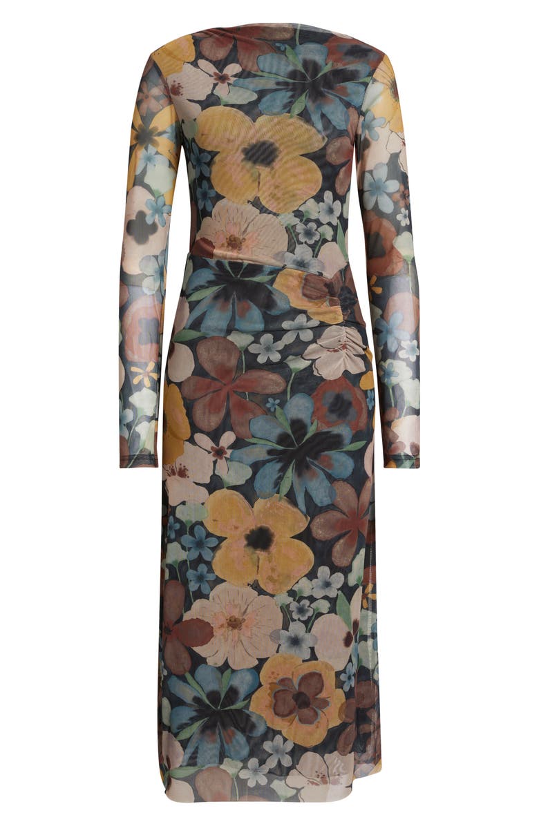 Cleobella Katya Long Sleeve Midi Dress, Alternate, color, Foraged Violets