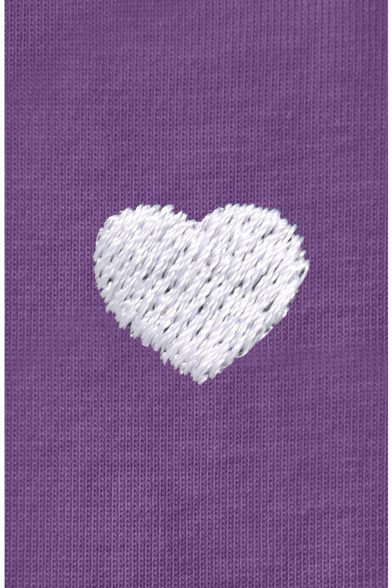 Womens Lil Heart Jersey Relaxed Tee, Alternate, color, Purple
