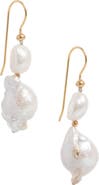 Freya Rose Baroque Pearl Mid Drops