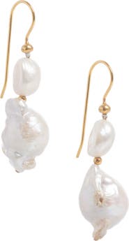 Freya Rose Baroque Pearl Mid Drops